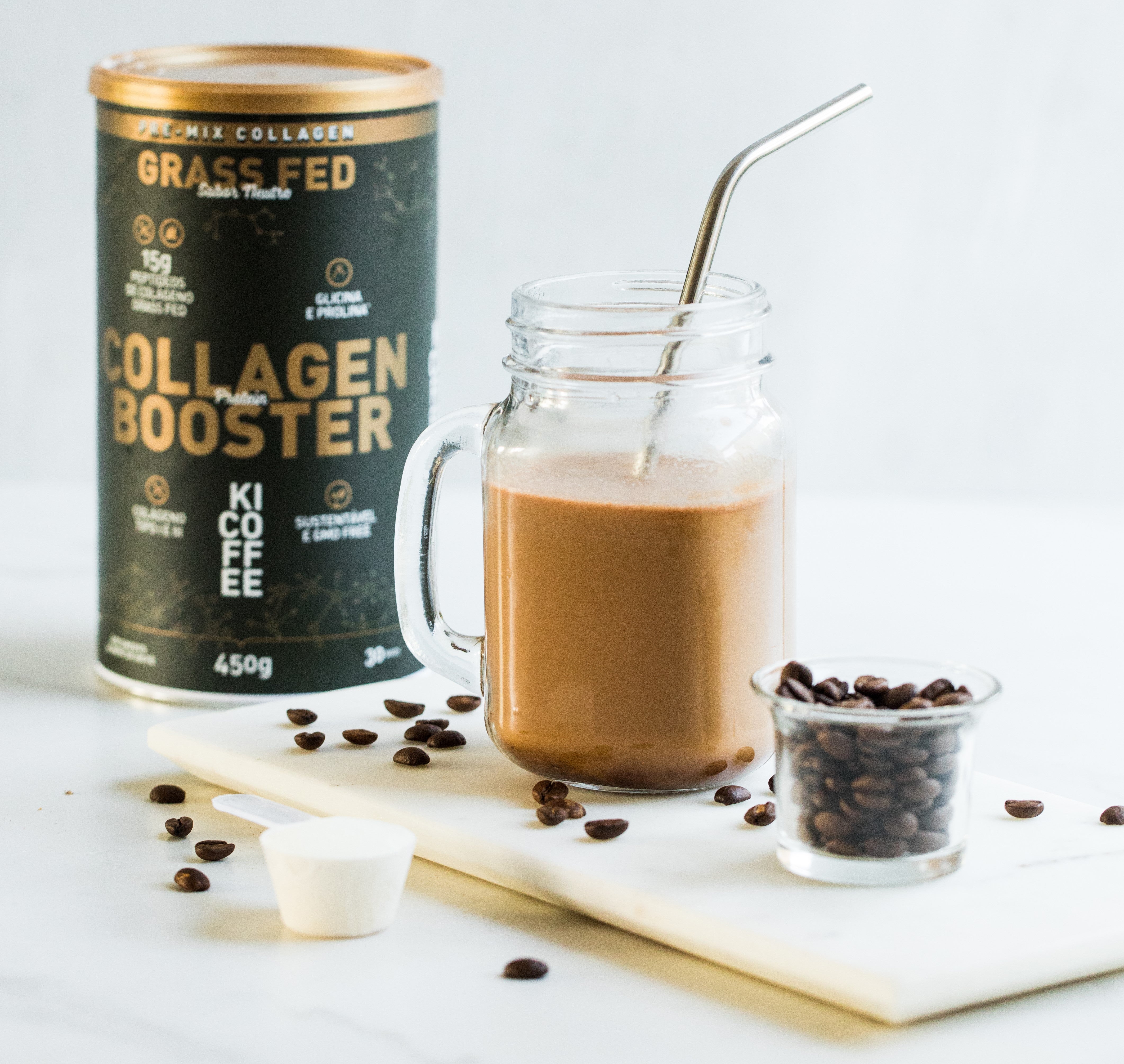 Bulletproof Coffee com colágeno Grass Fed
