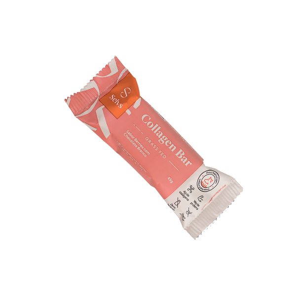 Selvs Collagen Bar Berries com Chocolate Branco