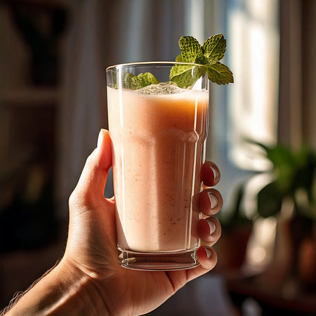 Em smoothies ou bowl de frutas batidas