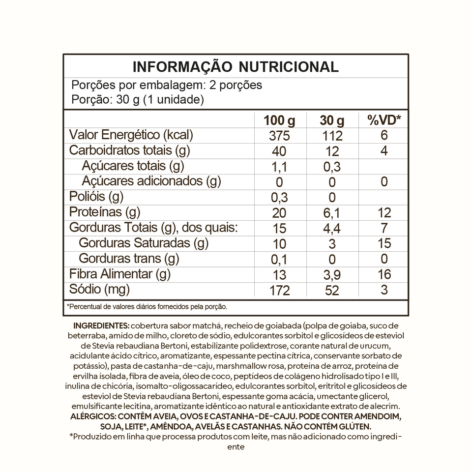 Tabela Nutricional