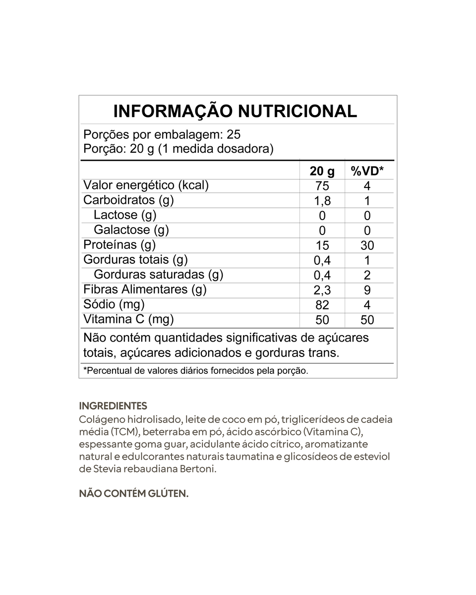 Tabela Nutricional