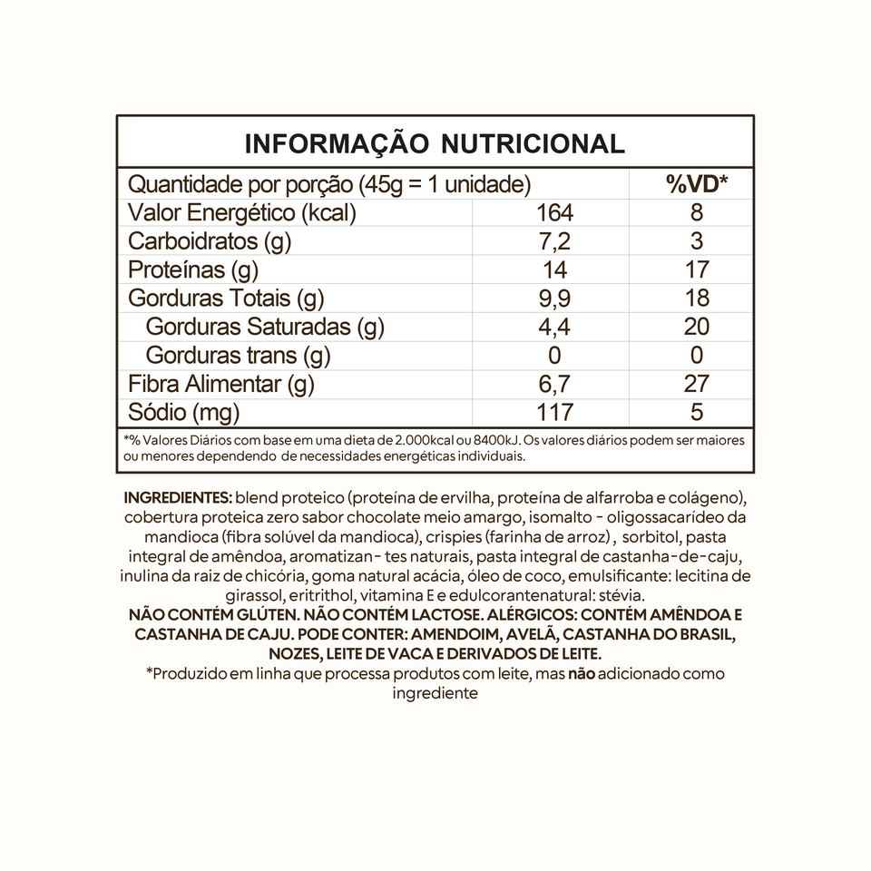 Tabela Nutricional